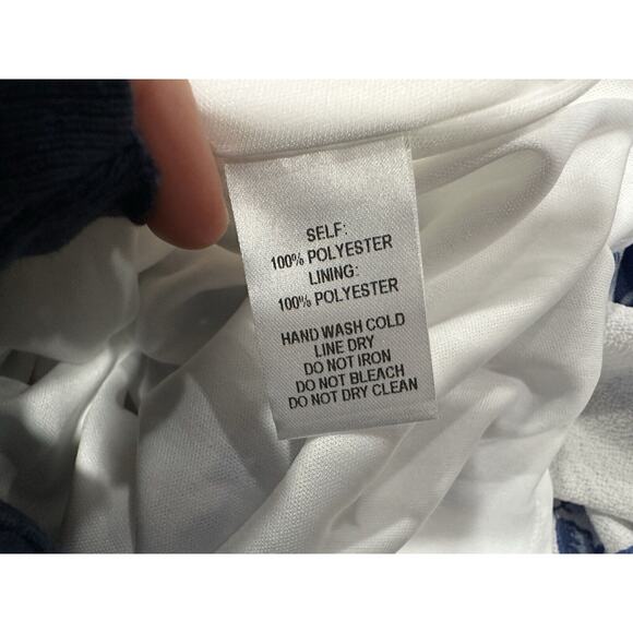 Lulus Darling Dearest Blue And White Floral Print Swing Dress Small S - Picture 7 of 8